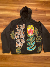 Load image into Gallery viewer, LARGE “Money” zip up hoodie